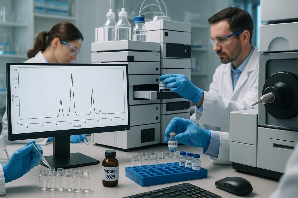 HPLC purity analysis of research peptides